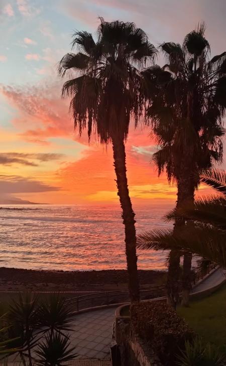 atardecer puerto de la cruz